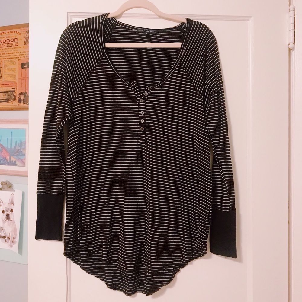Urban Outfitters striped long sleeve thermal